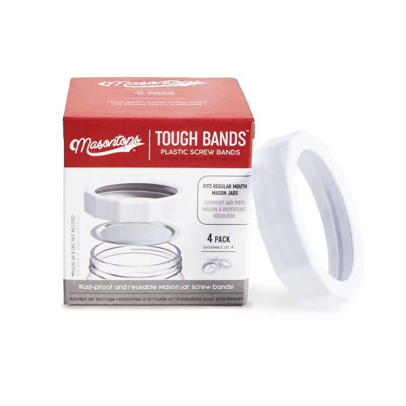Regular Tough Screw Band for Jars, Rust-proof, 4-pk C5427