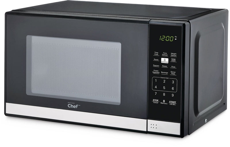 Countertop Microwave, 700 W, Black Stainless Steel, 0.7-cu-ft A9839