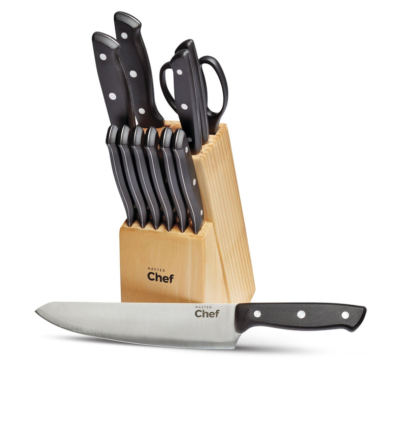 Stainless Steel Knife Block & Kitchen Starter Kit, Ergonomic Grip, 22-pc S7838