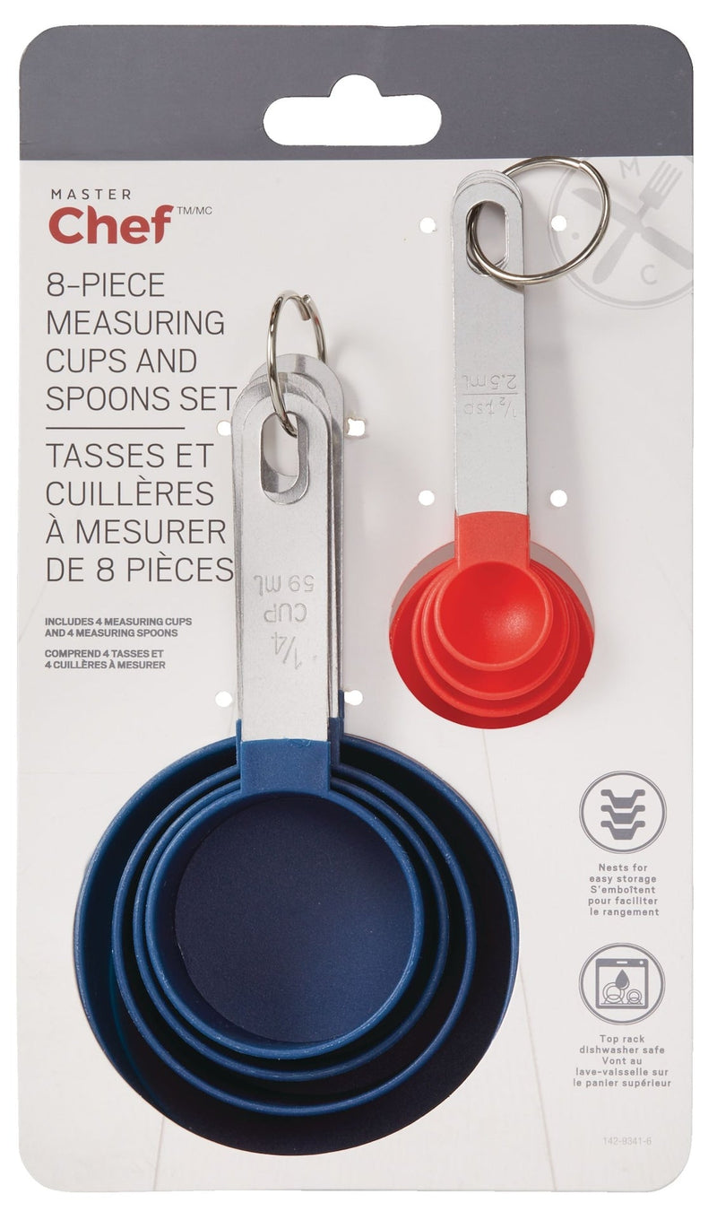 Stainless Steel Stacking Measuring Cup & Spoons Set, 8-pc C4104
