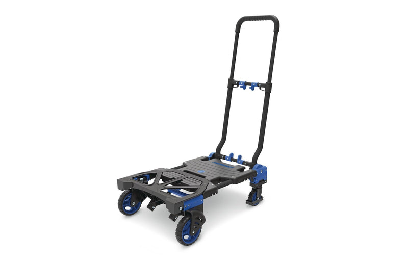 2-in-1 Folding Hand Truck, 300-lb, Black/Blue O4589