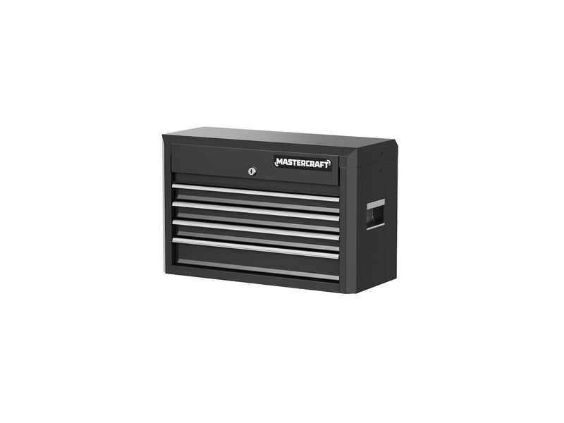 4-Drawer Tool Storage Chest with Liners, Black, 24-in R860