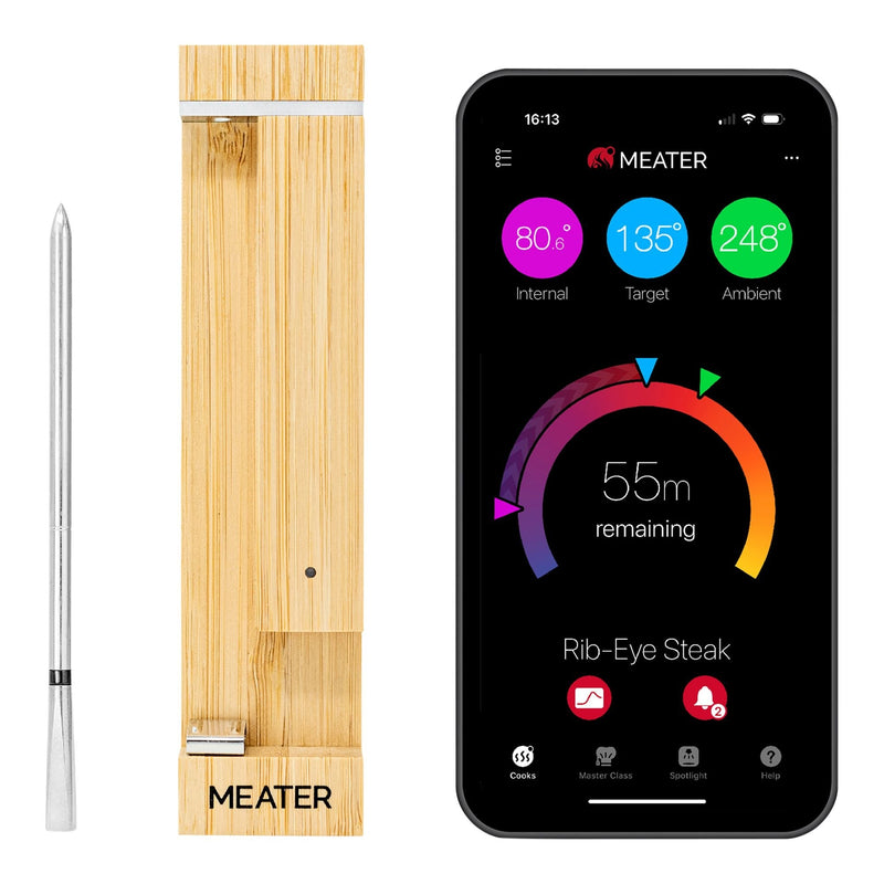 2 Plus Wireless BBQ Food & Meat Thermometer with Wireless, Silver O5674