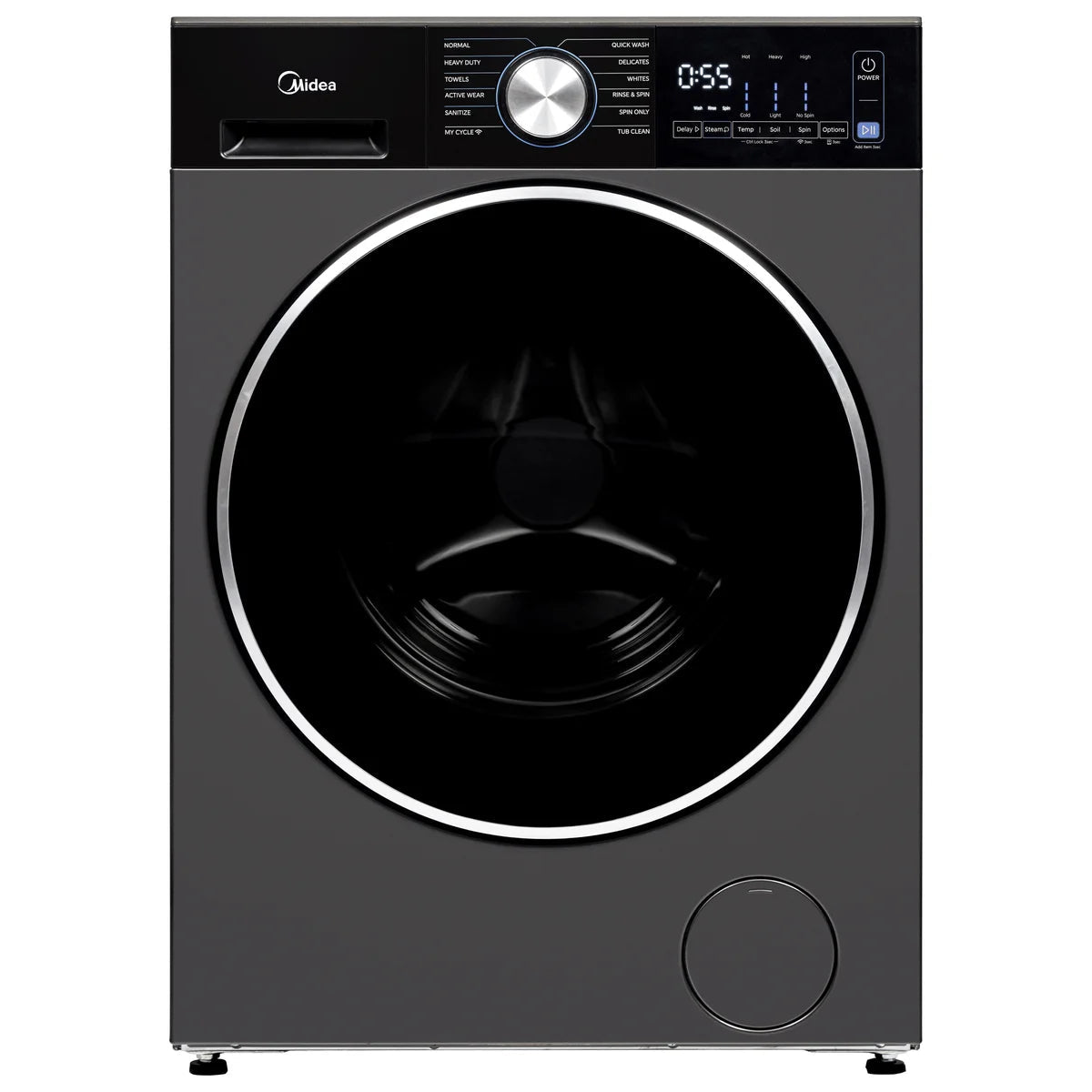3.1 cu ft. Graphite Steel Front Load Washer with Quick Wash Option