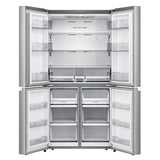33 in. 22.8 cu ft. Stainless Steel Counter Depth Bottom Mount Refrigerator with Auto Ice Maker in Freezer