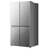 33 in. 22.8 cu ft. Stainless Steel Counter Depth Bottom Mount Refrigerator with Auto Ice Maker in Freezer