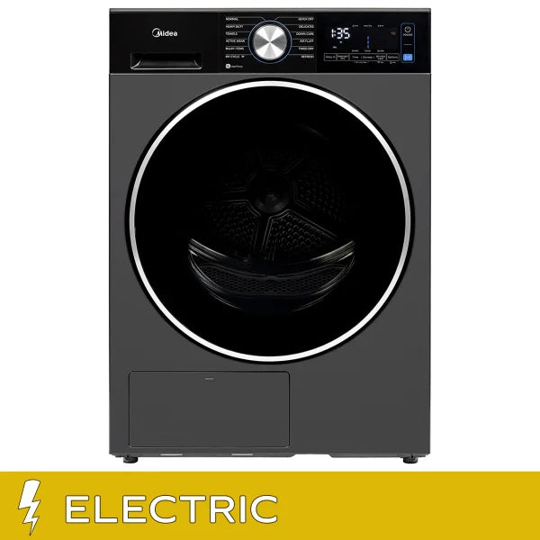 4.4 cu. ft. Graphite Steel Electric Ventless Dryer with Heat Pump and Stacking Kit