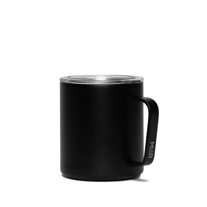 Stainless Steel Insulated Camp Cup with Press-Fit Slide Lid, Black, 12-oz A9040