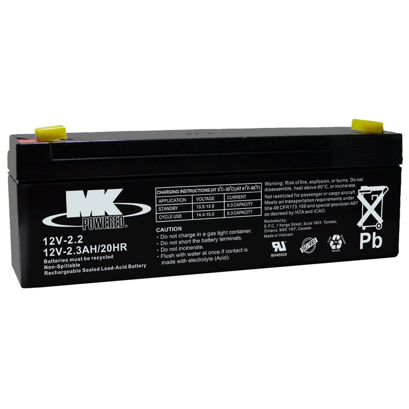12-Volt 2.3 Ah SLA Battery, F1 Terminal I8617