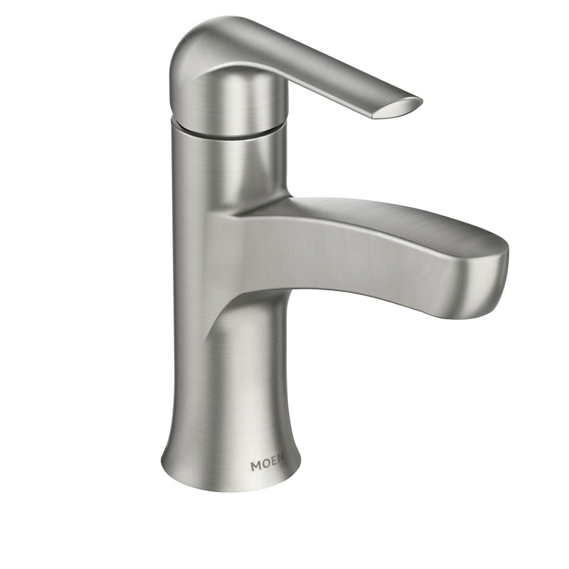 Tilson Single-Handle Brushed Nickel Bathroom Lavatory/Bathroom Sink Faucet with Spot-resistant T1833