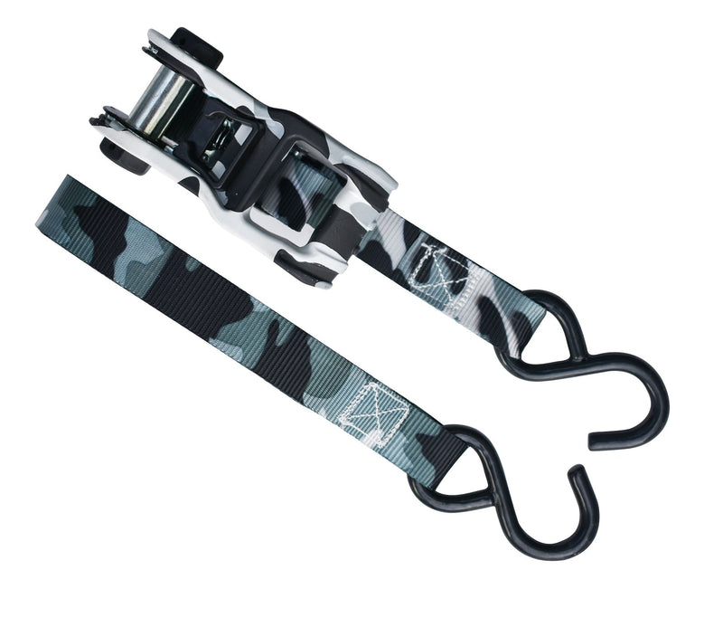 1,500-lb Snow Camo Ratchet Tie Down, 1-in x 10-ft, 2-pk X1013