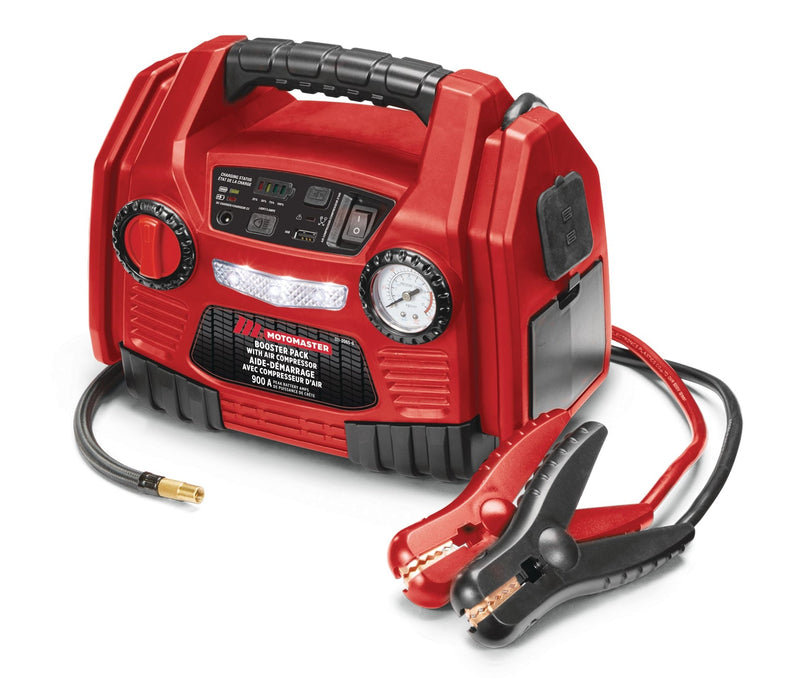 Booster Pack/Jump Starter, with Air Compressor, 900 Peak Amp, 12V Y4494