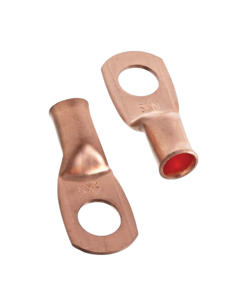 Copper Battery Cable Ends/Terminal Lugs/Ring Terminals, 4-Gauge, 3/8-in Stud M7675