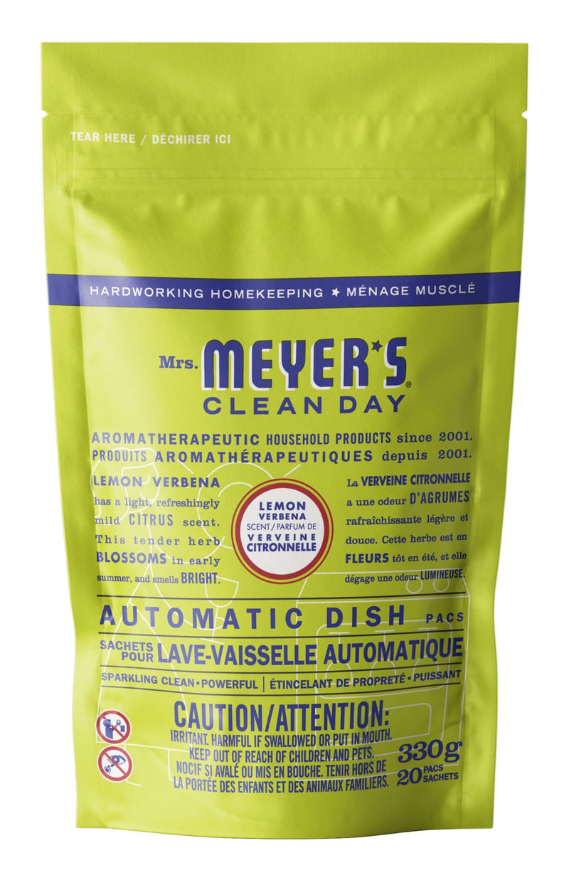 Automatic Dishwasher Detergent Tabs, Lemon Verbena Scent, 20-pk Z4473