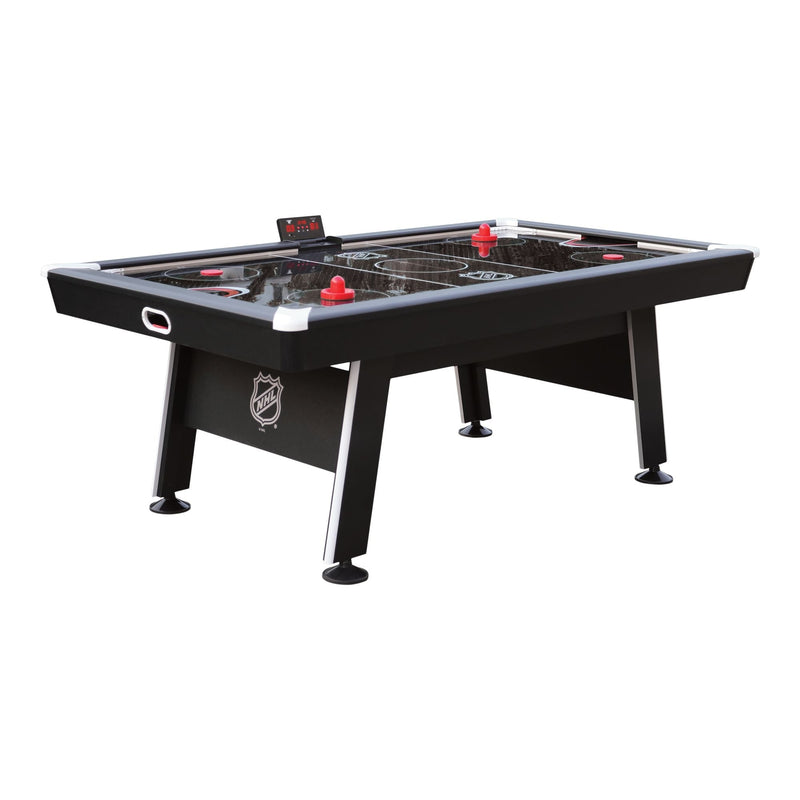 Attacker Hover Air Hockey Game Table with Electronic Scoreboard, Pucks & Pushers, 84-in L1623