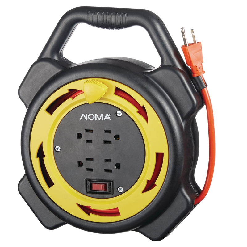 25-ft 16/3 Extension Cord with Storage Reel, 4 Grounded Outlets and Circuit Breaker Z6727