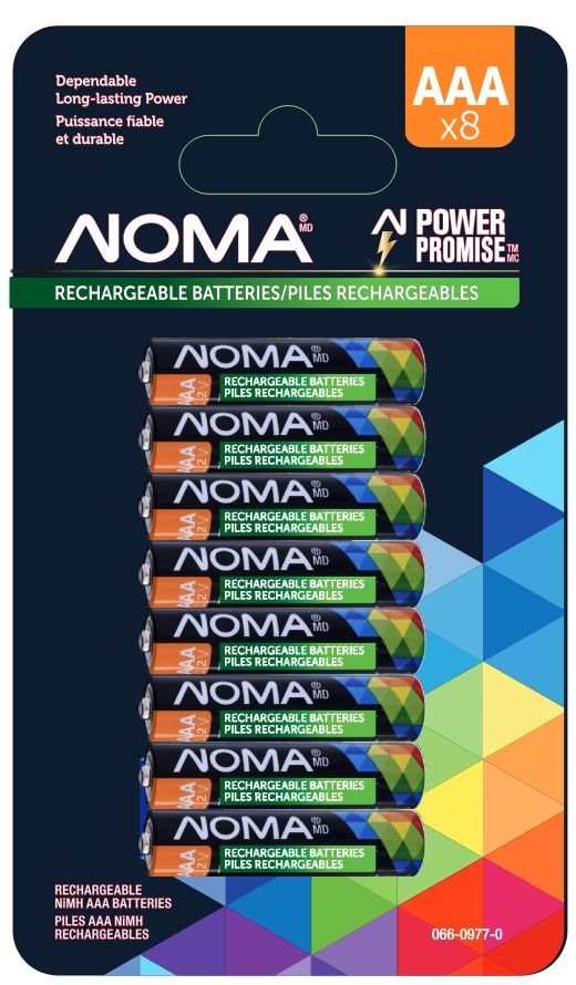 AAA Ni-MH Rechargeable Battery, 8-pk I4522