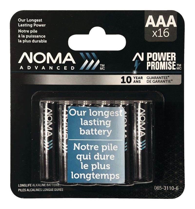 Advanced 16-pk AAA Alkaline Batteries, Long Lasting, All Purpose L685