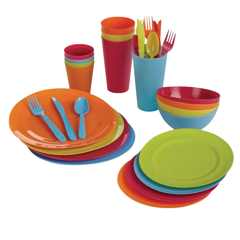 Acrylic Colourful Dinner Set, 33-pc F1757