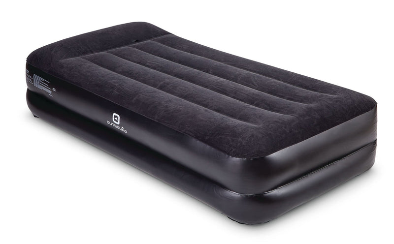 Twin Double-High Inflatable Air Mattress with Built-In Pump & Pillow M9978