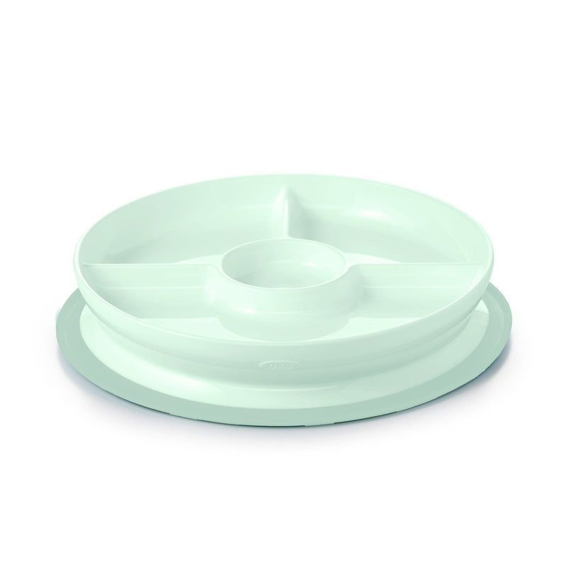 Tot Stick & Stay Divided Plate, Opal K6608