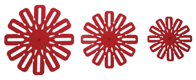 Classic Cookware Protectors for Pots and Pans, Red, 5-pc L1620