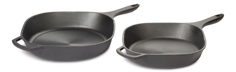 Pre-Seasoned Smooth Release Cast Iron Skillet, Oven Safe, Black, 12-in C8086