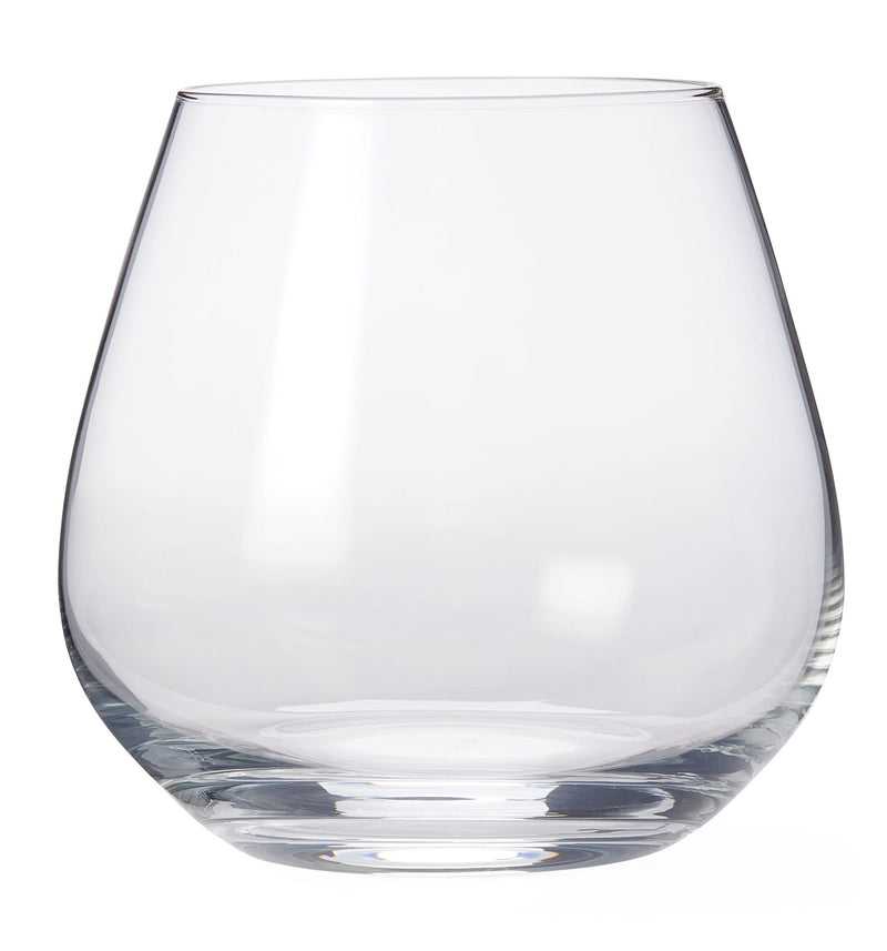 Professional Afton Stemless Wine Glasses, Clear, 20.4-oz, 4-pk L6866