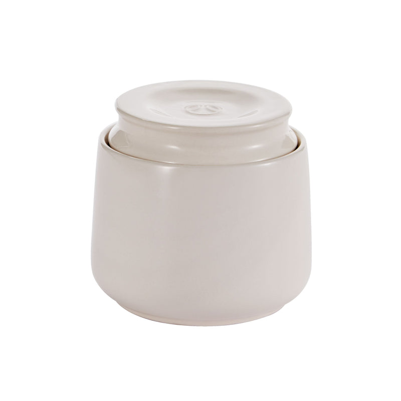 Professional Ceramic French Butter Keeper Dish, Dishwasher Safe, Holds One 1/4-lb Stick of Butter W398
