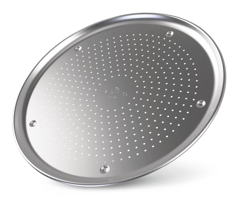 Professional Uncoated Aluminum Round Pizza Crisper Pan, 16-in R4318