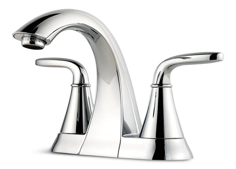 Pasadena Double Handle 4-in Centreset Bathroom Sink Faucet, WaterSense Certified, Chrome D5907