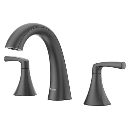 Rancho 8-in Widespread Bath Faucet, Matte Black X3092
