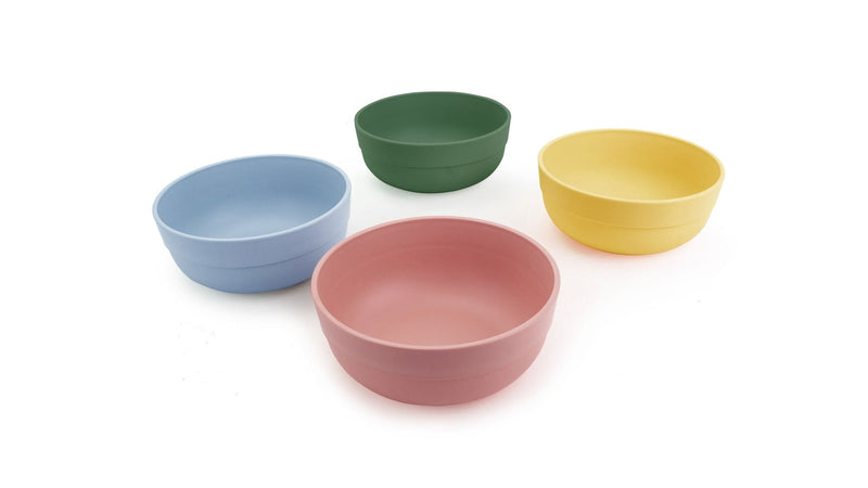 Reusable Plastic Tumbler Bowls, BPA Free, Recyclable Material, 4-pk U2797