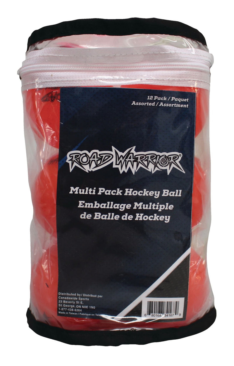 Street Hockey Balls, Assorted Colours, 12-pk K8806