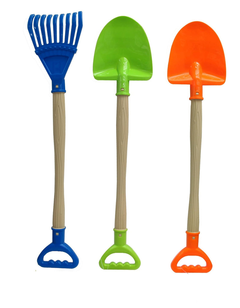 Sand Plastic Garden Shovel, Blue/Green/Orange, Assorted, Ages 2+, for Summer/Beach Activities U1746