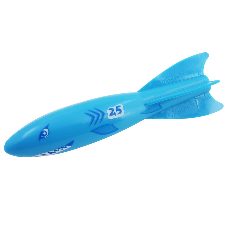 Shark Torpedo Beast Underwater Pool Diving Toys, Multi-Coloured, Assorted, 4-pk, Ages 3+, for Beach/Pool Fun Activities A4645