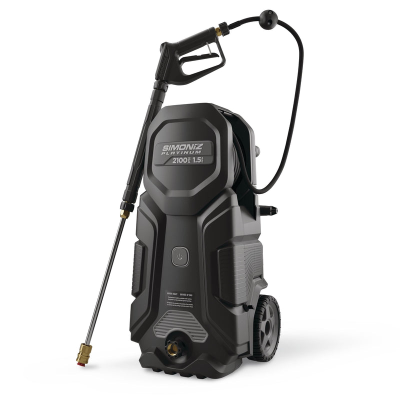 Platinum 2100 PSI 1.5 GPM Corded Cold Water Wheeled Brushed Electric Pressure Washer with Foam Blaster A8504