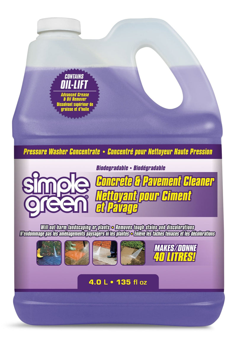 Concrete & Pavement Pressure Washer Detergent, 4L N4231