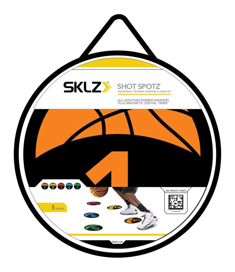 Shot Spotz Indoor/Outdoor Numbered Basketball Training Markers with Digital Timer L1780