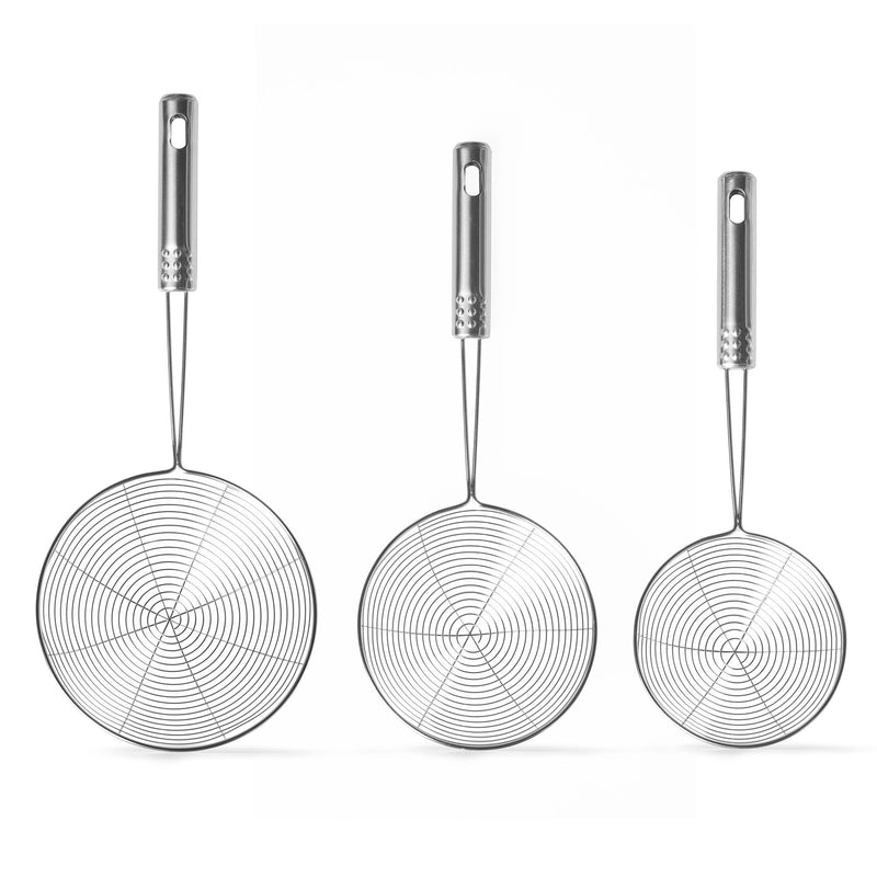 3PC STAINLESS STEEL STRAINER SET Q46