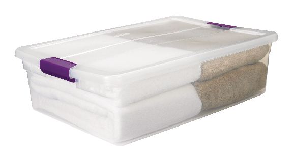 ClearView Storage Box with Latched Lid, 30-L Z7139