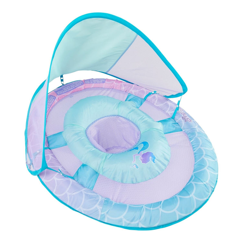 Baby Spring Pool/Water Float with Removable Sun Canopy, Mermaid Design, Ages 9-24m W9329