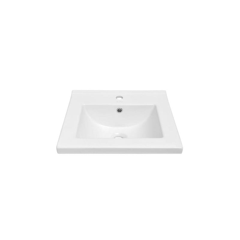 Ceramic Square Vanity Sink Top, 18-in K554