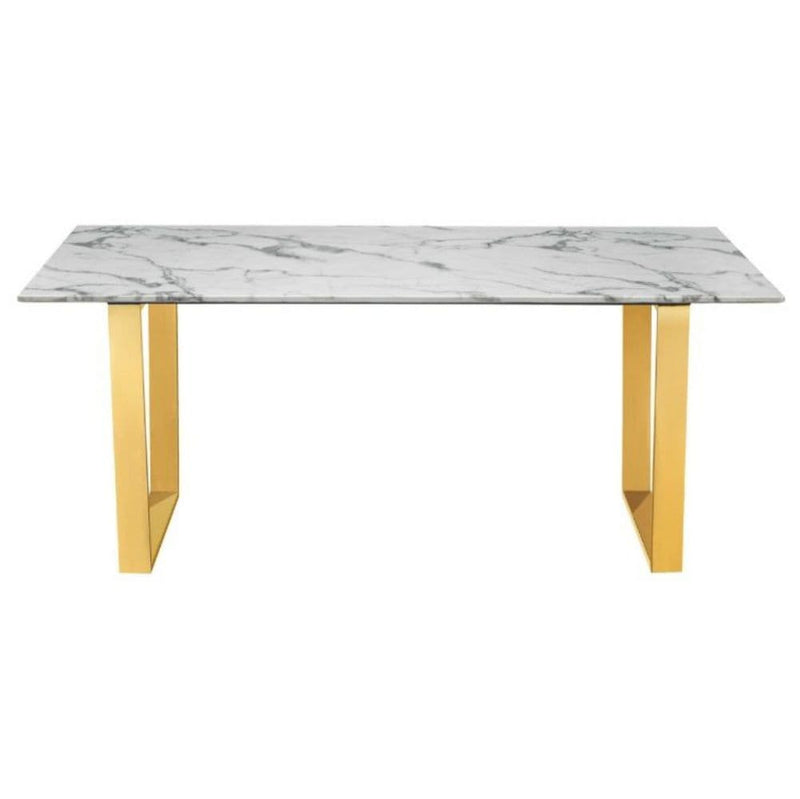 Rectangle Faux Marble Dining Table U2065