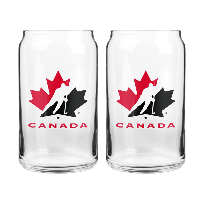 Can Glass Set, Clear, 16-oz, 2-pk L9077
