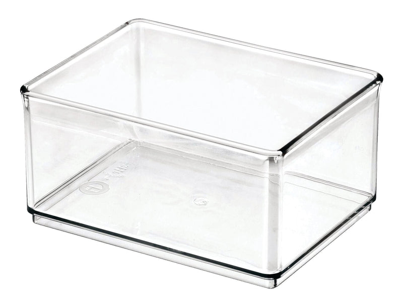 Clear Stackable Medium Shallow Organizing Storage Bin, 1.2-L K613