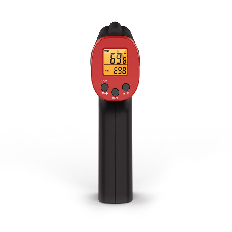 Digital Read Infrared Thermometer Gun with Backlight Display, Red T9557