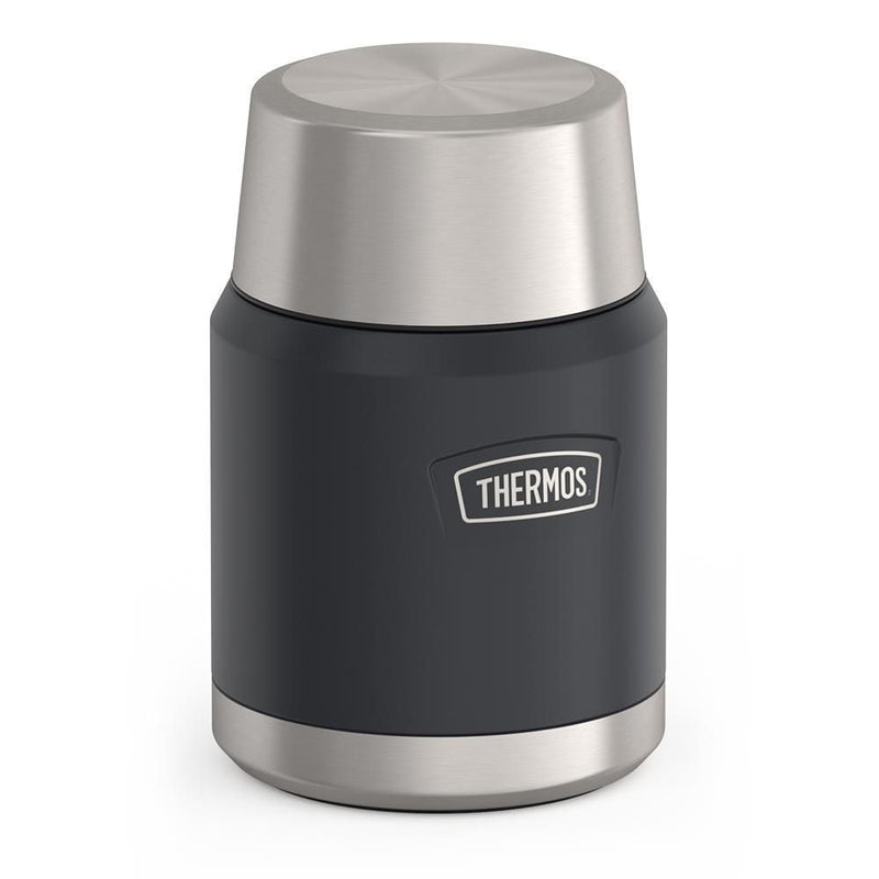 Stainless Steel Food Storage Flask Jar with Spoon, 16-oz (491-mL), Various Colours N2685