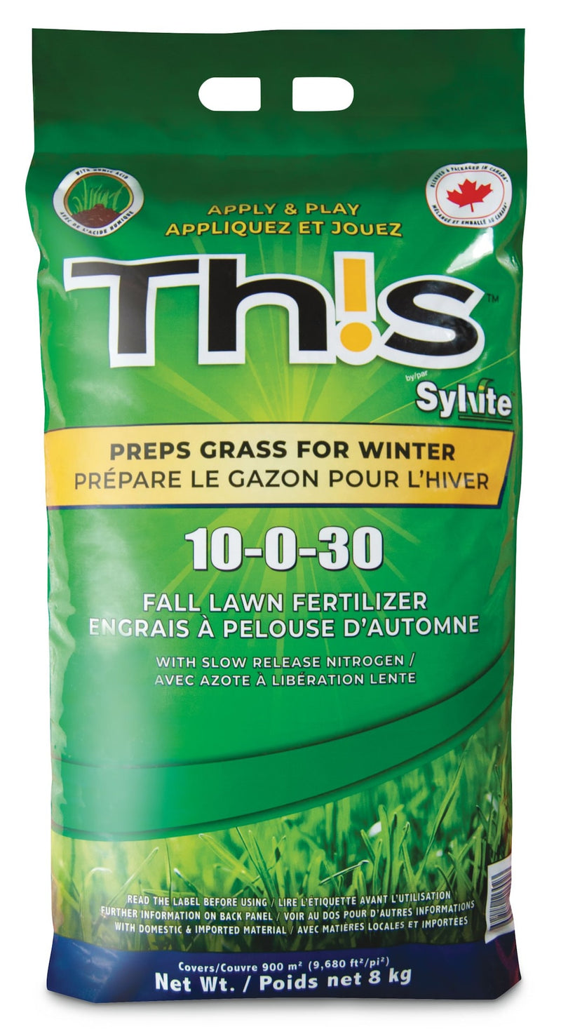 10-0-30 Fall Lawn Fertilizer, 8-kg K302