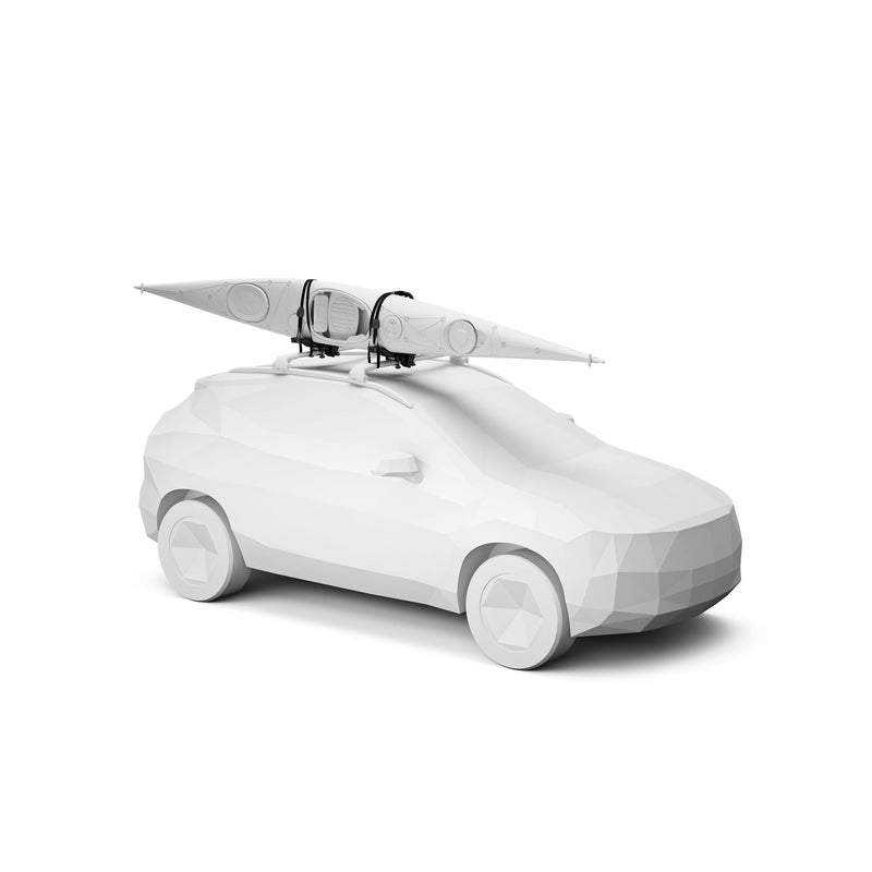 Compass Black Vertical Kayak Rack with Hardware S2870